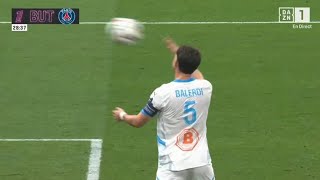 Leonardo Balerdi Own GoalMarseille vs PSG 03 All Goals and Extended Highlights [upl. by Elocin]