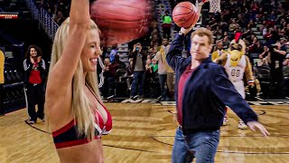 Will Ferrell knocks out a cheerleader with a basketball [upl. by Pliske]