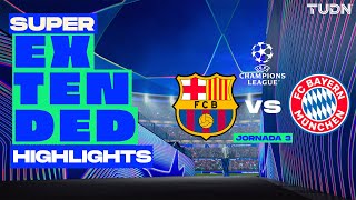 SUPER EXTENDED HIGHLIGHTS  Barcelona vs Bayern München  UEFA Champions League 202425  J3 [upl. by Ayama579]