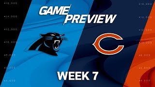 Carolina Panthers vs Chicago Bears  Week 7 Game Preview  NFL Playbook [upl. by Enttirb]