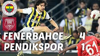 Fenerbahçe 4  1 Pendikspor Tüm goller fenerbahçe pendikspor galatasaray özet [upl. by Llemor]