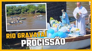 Nossa Senhora dos Navegantes no Rio Gravataí apoio quotCaça e Pesca de Gravataíquot [upl. by Jesher]