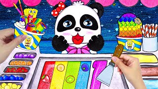 ASMR Rainbow Ice Cream Mukbang  1000 Perfect Desserts Mukbang Animation  Diam English [upl. by Ellahcim]