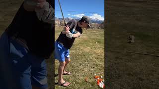 Working on my chipping game Timelapse golf chipping shorts [upl. by Ober]