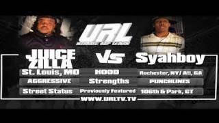 URL PRESENTS JUICEZILLA vs SYAH BOY  URLTV [upl. by Noirad892]