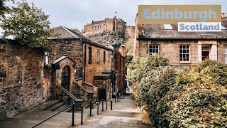 Edinburgh Scotland  The Most Beautiful City In The World  Walking Tour 4K HDR 60fps [upl. by Cirtemed]