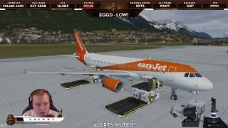 P3D v42 Innsbruck RNAV rwy 08 Approach  LOWI  Part One [upl. by Aillij883]