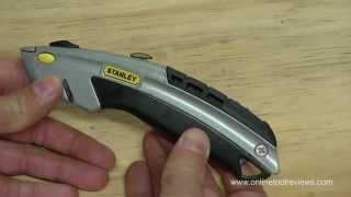 Stanley 10788 Utility Knife Review  OnlineToolReviewscom [upl. by Romeyn206]