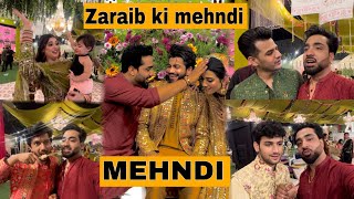 Laraib aur Zarnab ki Mehndi  Grand Dance and Setup [upl. by Orecul]