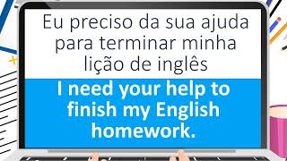 AULA DE INGLÊS PARA CONVERSAÇÃO APRENDA INGLÊS MAIS RÁPIDO  73 [upl. by Gunas]