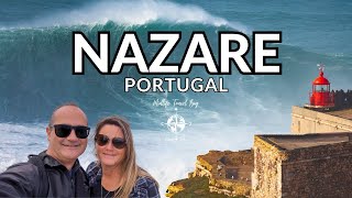 Exploring NAZARE PORTUGAL 🇵🇹 Breathtaking Beaches amp Towering Waves [upl. by Lleze]