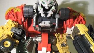 Transformers ROTF Revenge of The Fallen Supreme Combiner Class Constructicon Devastator Review [upl. by Lorimer]