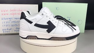 OffWhite Out Of Office Sneakers White Black ReviewTopkickss [upl. by Cohla]