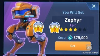 FINALLY UNLOCKED ZEPHYR 😭🤩  MECH ARENA ROBOT SHOWDOWN  UNLOCKING ZEPHYR  TOURNAMENT [upl. by Brigham]