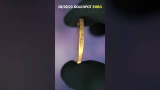 Gold Spot Price  South African Krugerrand Gold Coin 1977 [upl. by Deenya]