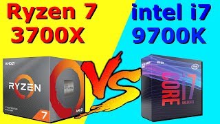 Ryzen 7 3700X vs i7 9700K  i7 9700K vs Ryzen 7 3700X  Ryzen 7 3700X Benchmark in GAMES [upl. by Annaed]