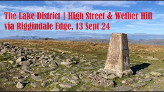 The Lake District  High Street amp Wether Hill via Riggindale Edge lakedistrictwalks wainwrights [upl. by Macpherson972]