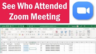 Zoom Attendance  How To See Who Attended A Zoom Meeting 2022  How To Take Attendance In Zoom [upl. by Codd]