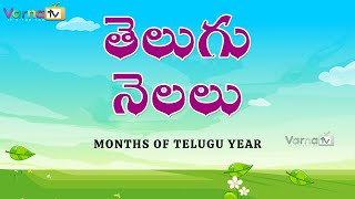 Learn Months of the Year in Telugu  తెలుగు నెలలు  Telugu Nelalu Telugu Months NamesTelugu Masalu [upl. by Anerok]