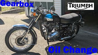 Triumph Bonneville T140v  Part 11  Gearbox Oil Change [upl. by Griselda]