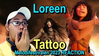 Loreen  Tattoo  Melodifestivalen 2023 REACTION [upl. by Millan]