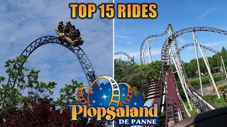 Top 15 Rides at Plopsaland de Panne [upl. by Talbott657]