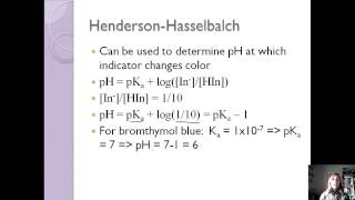 Section 5Acid Base Indicators [upl. by Akirderf]