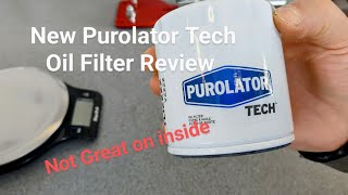 New Purolator Tech oil filter Review [upl. by Honna]