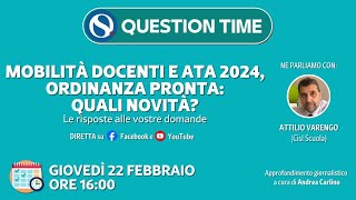 Mobilità docenti e ATA ordinanza pronta quali novità [upl. by Inaluiak788]