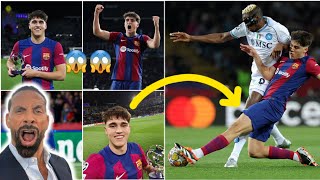 😱😱 Barcelonas new weapon PAU CUBARSÍ immense performance vs Napoli HIGHLIGHTS  UCL R16 [upl. by Ohcamac138]