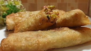 spring roll recipe how to make spring roll at home chicken spring rolls easy spring roll [upl. by Ylil]