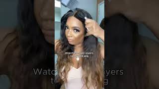 Watch me add layers to my old wig 💖 wigtransformation [upl. by Agnese]