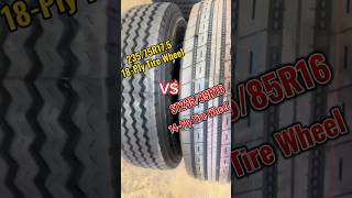 ST23585R16 14Ply trailer tire amp wheel VS 23575R175 18Ply Trailer Tire amp Wheel [upl. by Rednaskela]