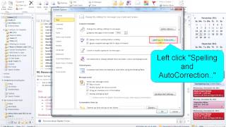 How to Turn on Spelling amp Grammar Check Outlook 2010  by Turner Time Management [upl. by Cia]