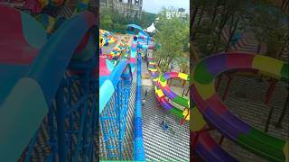 Best Water Park Near Mumbai Thane  waterslide shortfeed fun [upl. by Valenka]