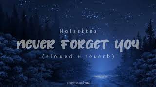 noisettes  never forget you slowed  reverb lyrics [upl. by Manda253]