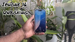 iphone 16 unboxing  white color  first impressions [upl. by Ahsinelg368]