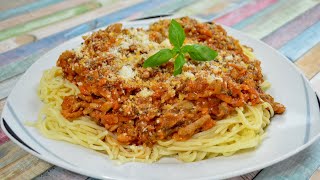 Domowe spaghetti  Najlepszy przepis  Jak zrobić  Smakowite Dania [upl. by Eyram]