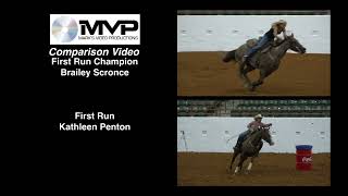 Kathleen Penton 2022 Josey Hattiesburg Mississippi Barrel Racing Clinic Compare 1st Run vs 1st Run C [upl. by Warrick]