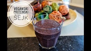 Veganski Proteinski Šejk  26g Proteina  Recept i Priprema [upl. by Ettevi322]