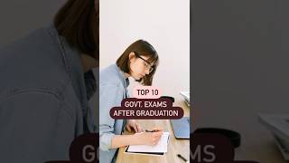 TOP 10 govt Exams after Graduation 👩‍🎓  Read Captions shortsfeed [upl. by Leinahtan]