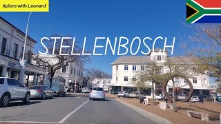 Stellenbosch  University Town and The Capital of The Winelands in South Africa [upl. by Mayworm]