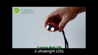 Ladybug  latarka brelok LED na dynamo quotBiedronkaquot od Ecogadgetpl [upl. by Arden]