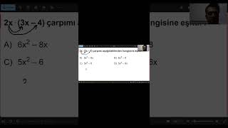 Cebirsel ifadeler 9 eğitim matematik maths shorts shortvideo keşfet fypviralシ soru lgs [upl. by Agretha]