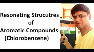 Resonating Structures of Chlorobenzene  orthoparadirectinggroup [upl. by Llewol]