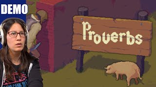 Giant Minesweeper to make art  Proverbs demo Playthrough [upl. by Bilac]