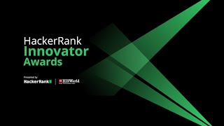 HackerRank Innovator Awards [upl. by Sul]