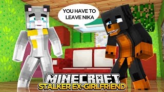 Minecraft STALKER EX GIRLFRIEND  DONUTS STALKER IS HIS EX  GIRLFRIEND  donut the dog minecraft [upl. by Euqor514]