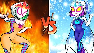 SpiderMan Chooses Love Ice Queen Vs Fire Queen  Marvels Spidey and his Amazing Friends Animation [upl. by Edie152]