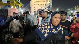 Milad juloos charminar ladies ka upar gir gaye Hyderabad Charminar [upl. by Alleen]